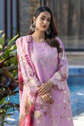 3 Piece Baby Pink Chambray Suit Pret