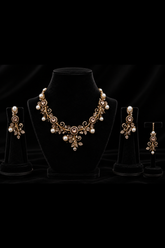 Antique Champagne Stone & Pearl